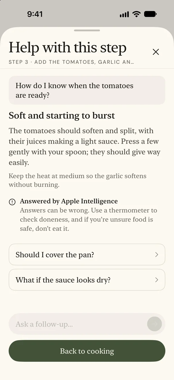 An example step-help answer
