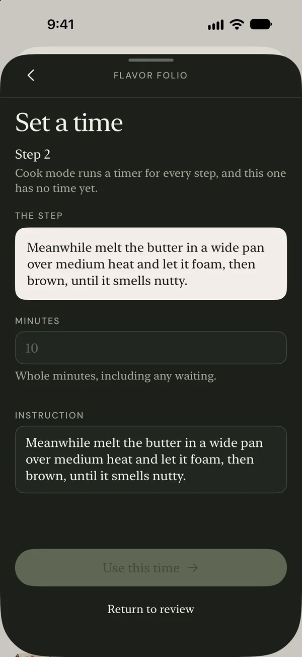 Check a step time